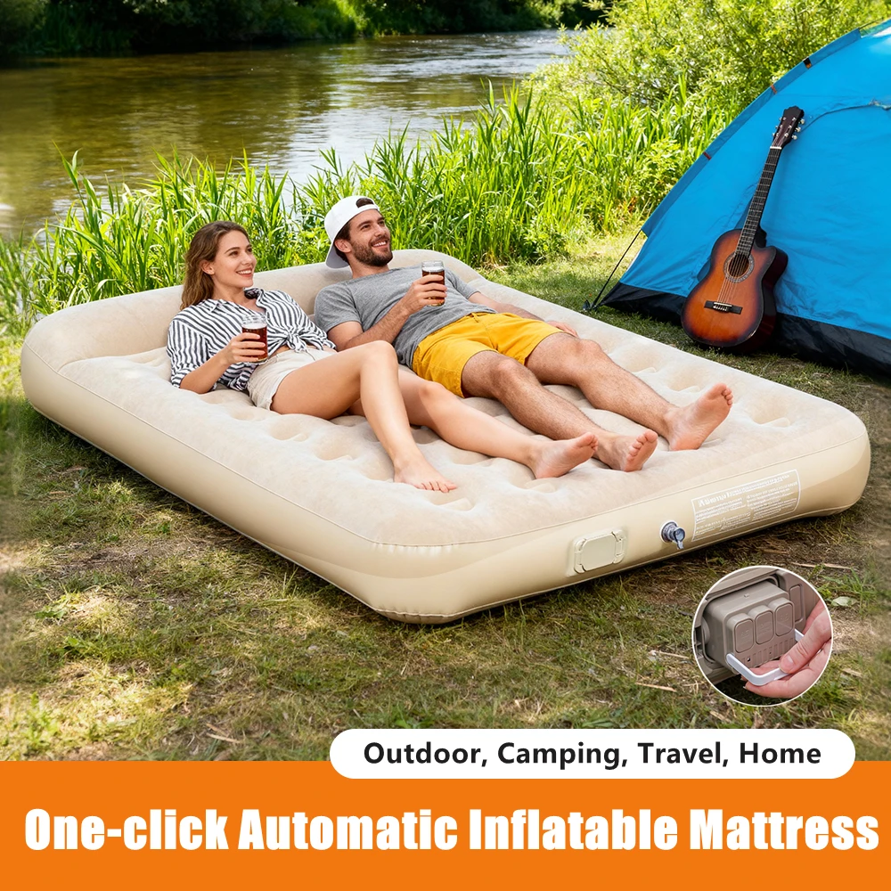 Camping Outdoor Or Indoor - Colchão de ar novo com bomba