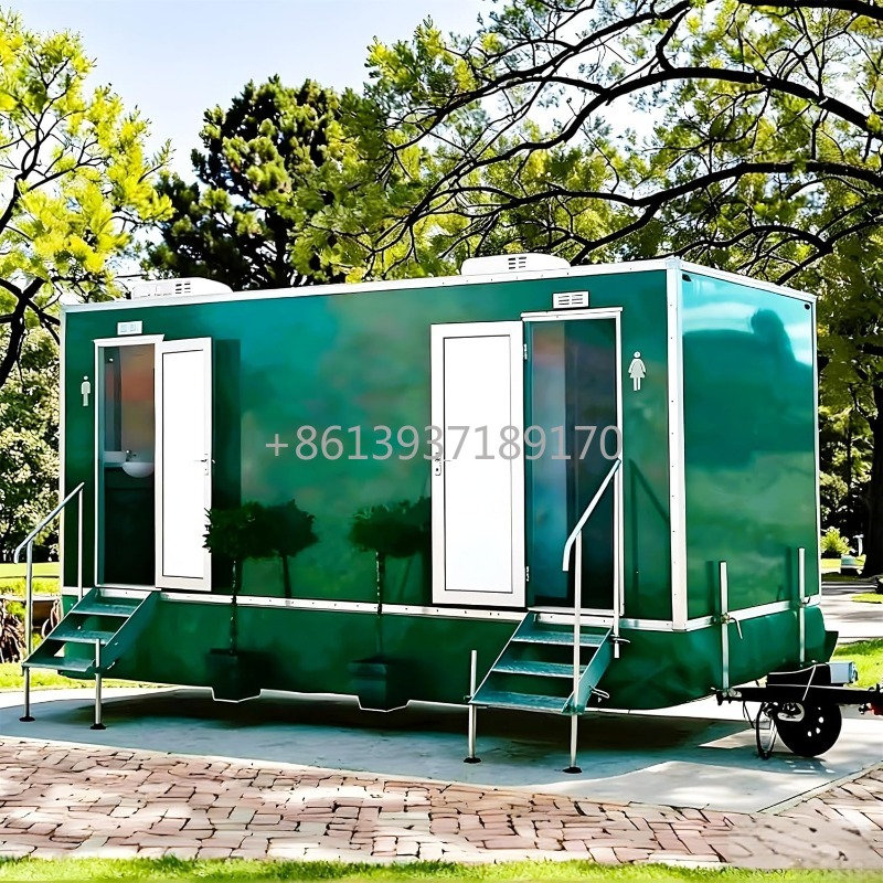 Outdoor Camping Toilet - Trailer de Banheiro Móvel com Bacia