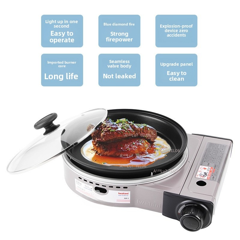 Outdoor Camping Burner - Fogão a Gás Portátil à Prova