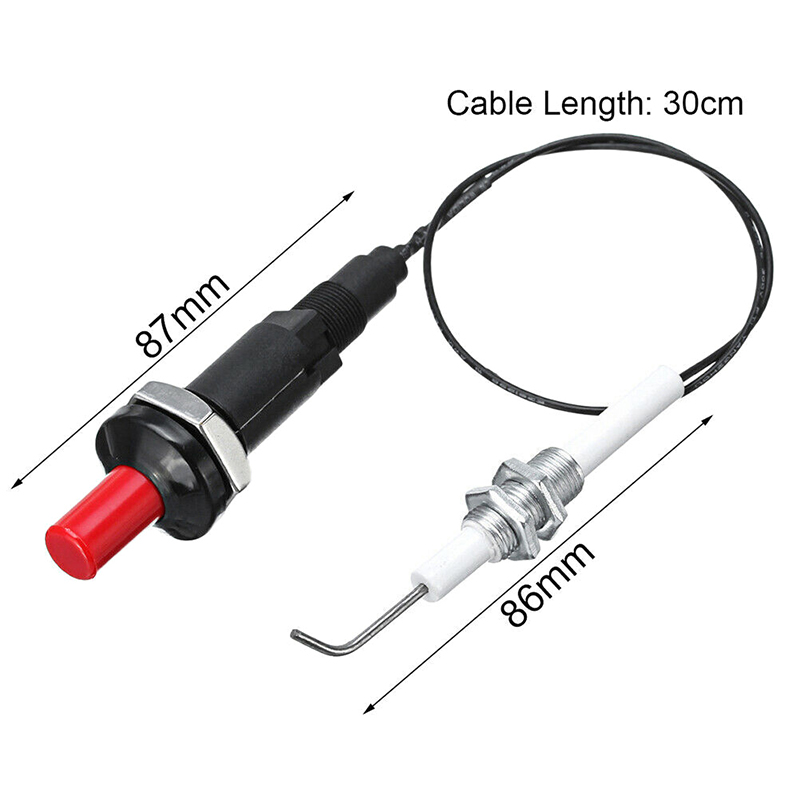 Outdoor Camping Burner - Botão piezo ignição com cabo kit