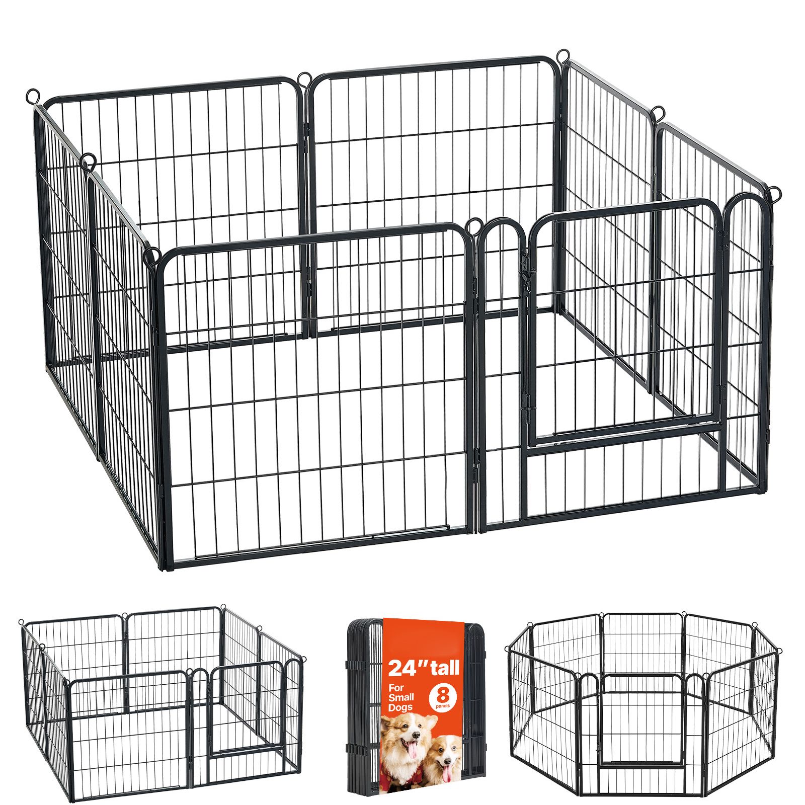 Camping Outdoor Or Indoor - Cercado para Cães de 24 Polegadas
