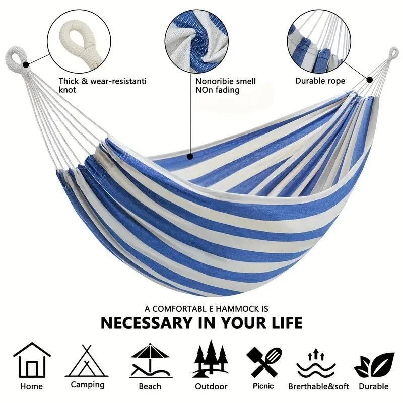 Outdoor Indoor Camping - Rede de Lona Sem Varetas de