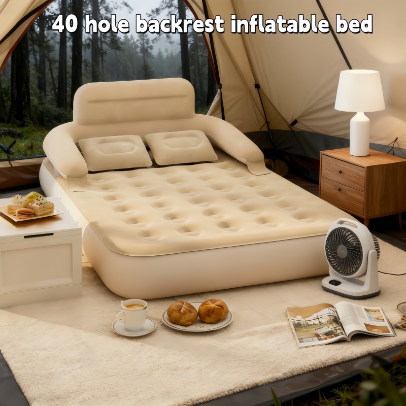 Outdoor Camping Mattress - Cama Inflável Portátil para Dois com