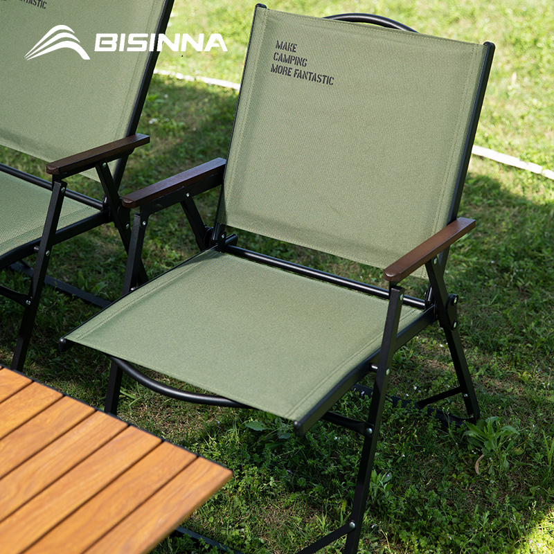 Outdoor Camping Loveseat - BISINNA Cadeira dobrável para acampamento ao