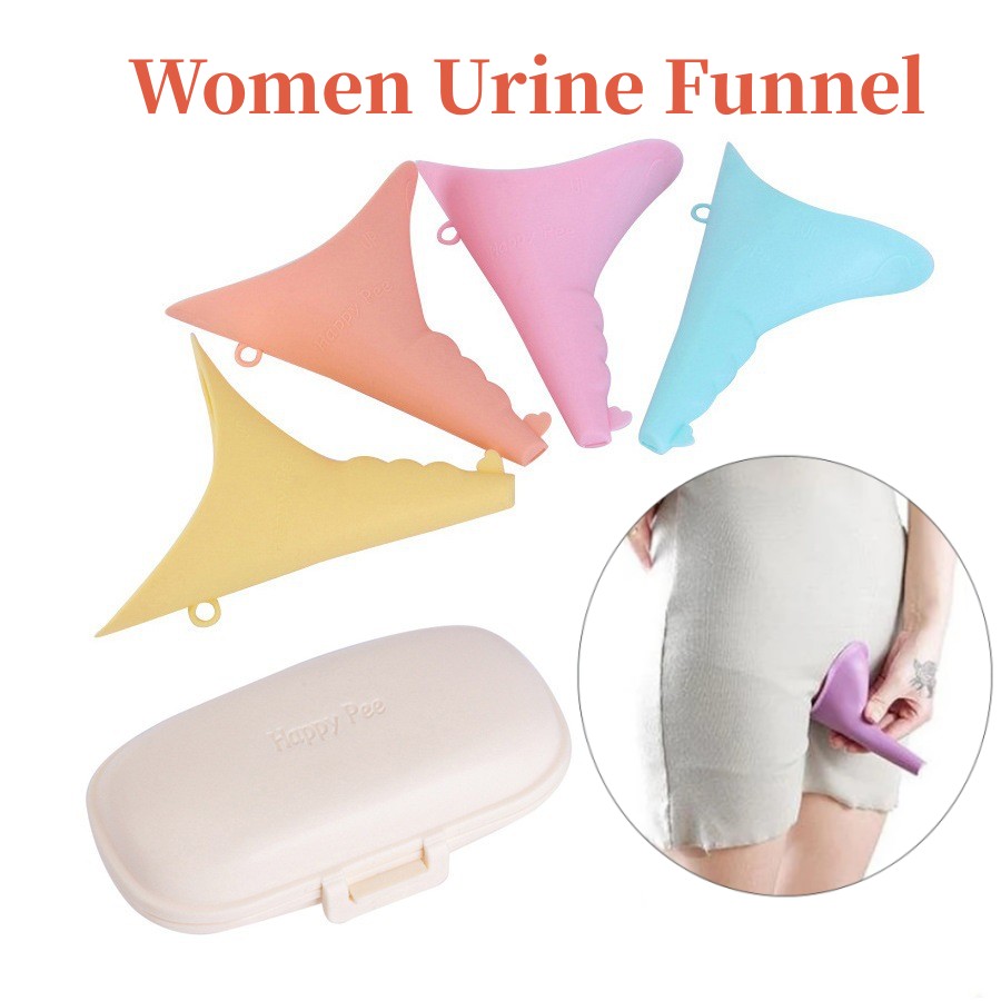 Outdoor Camping Toilet - Urinol de silicone portátil para mulheres,