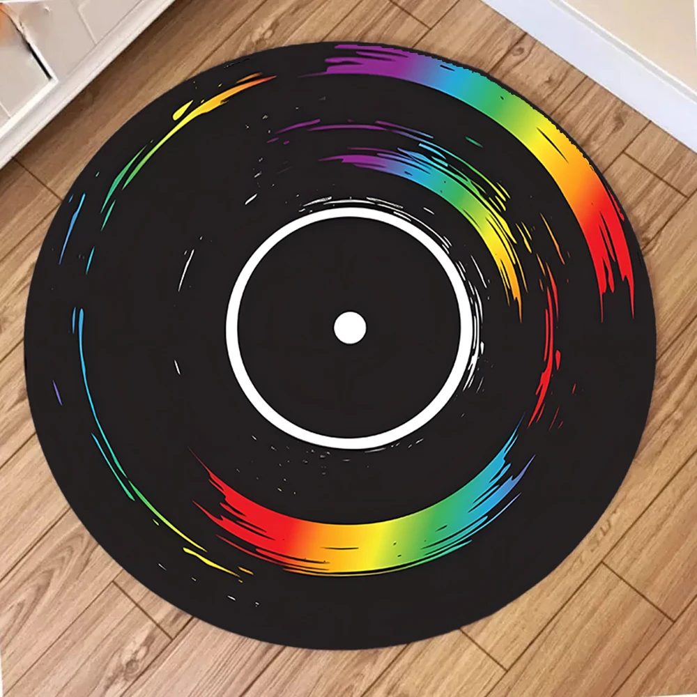 Outdoor Camping Rug - ~O~ Tapete redondo com estampa de