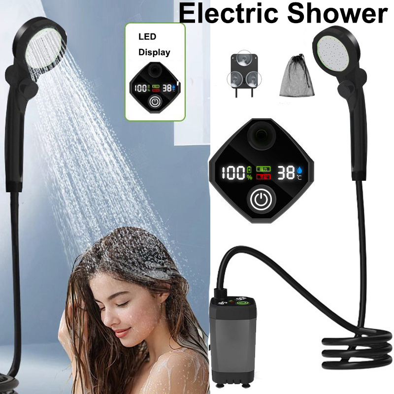 Outdoor Camping Set - Conjunto de Chuveiro Elétrico Portátil com