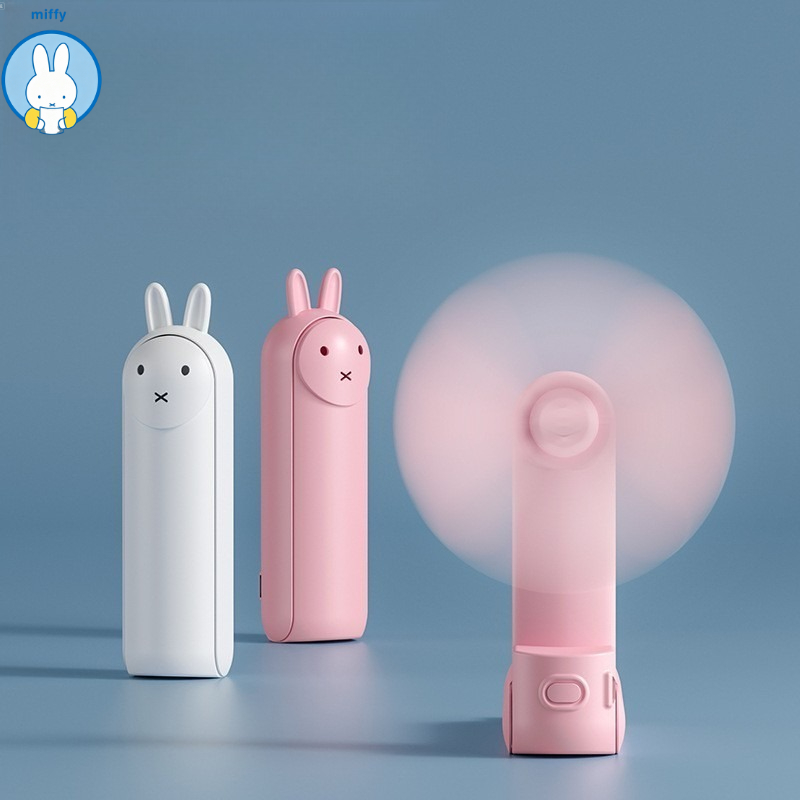 Outdoor Y Camping - Ventilador Portátil Dobrável Kawaii Miffy com