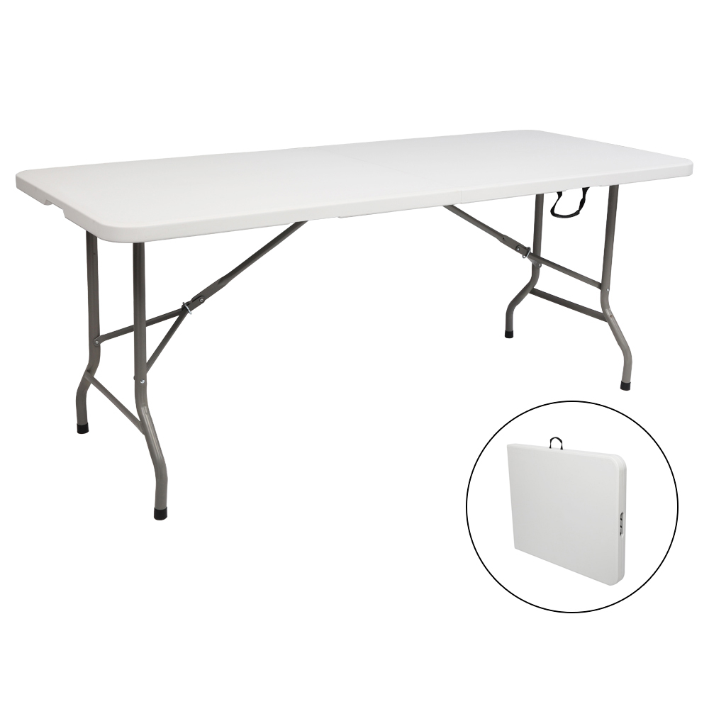 Outdoor Camping Table Foldable - Mesa de Jantar Retangular Dobrável para