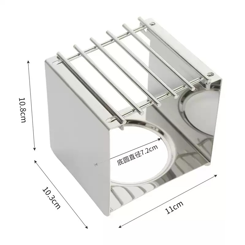 Outdoor Camping Burner - Suporte Quadrado de Aço Inoxidável para