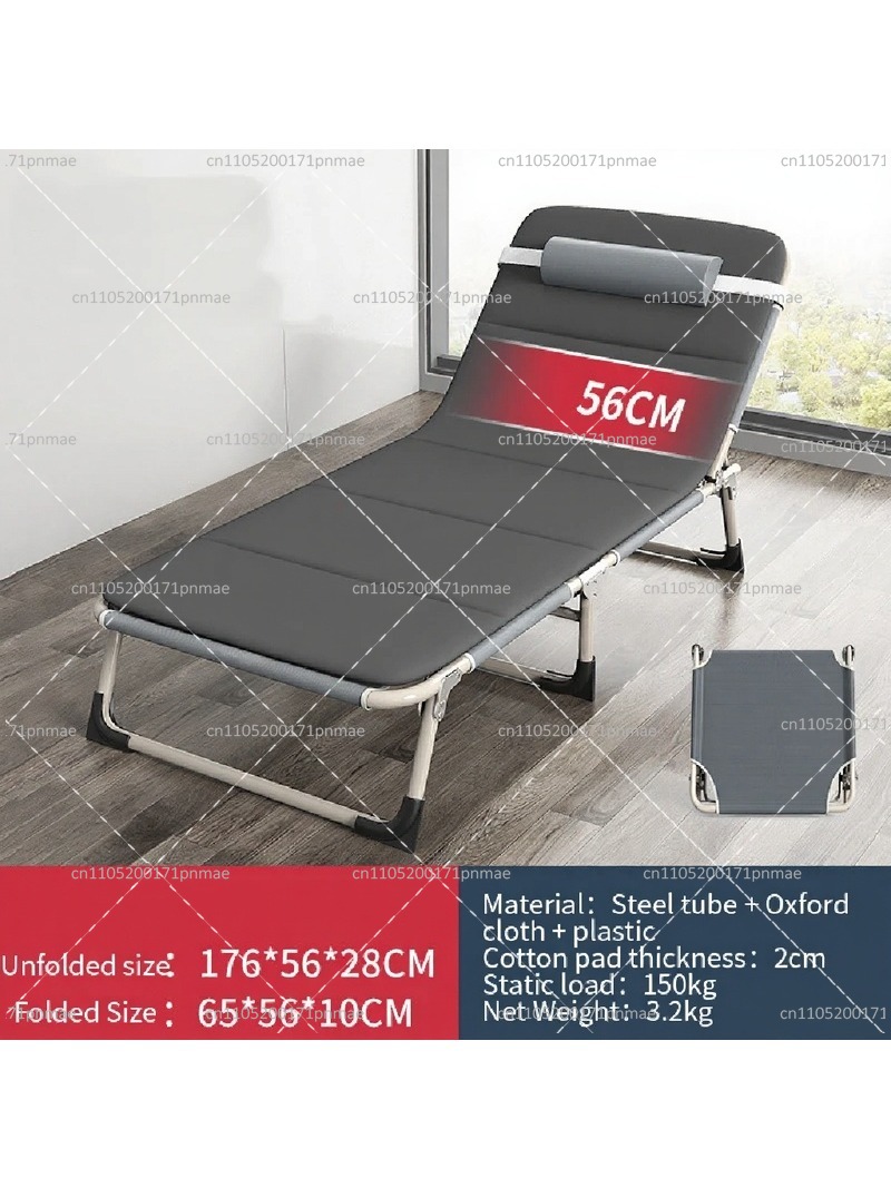 Outdoor Camping Mattress - Cama Dobrável de Metal Moderna para