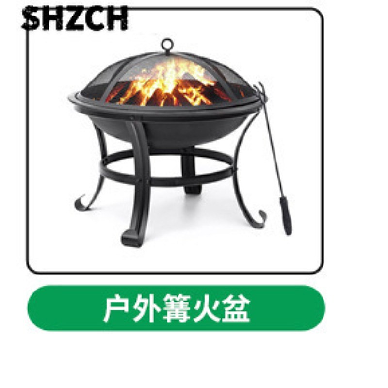 Outdoor Camping Set - Fogareiro de Carvão para Aquecimento ao