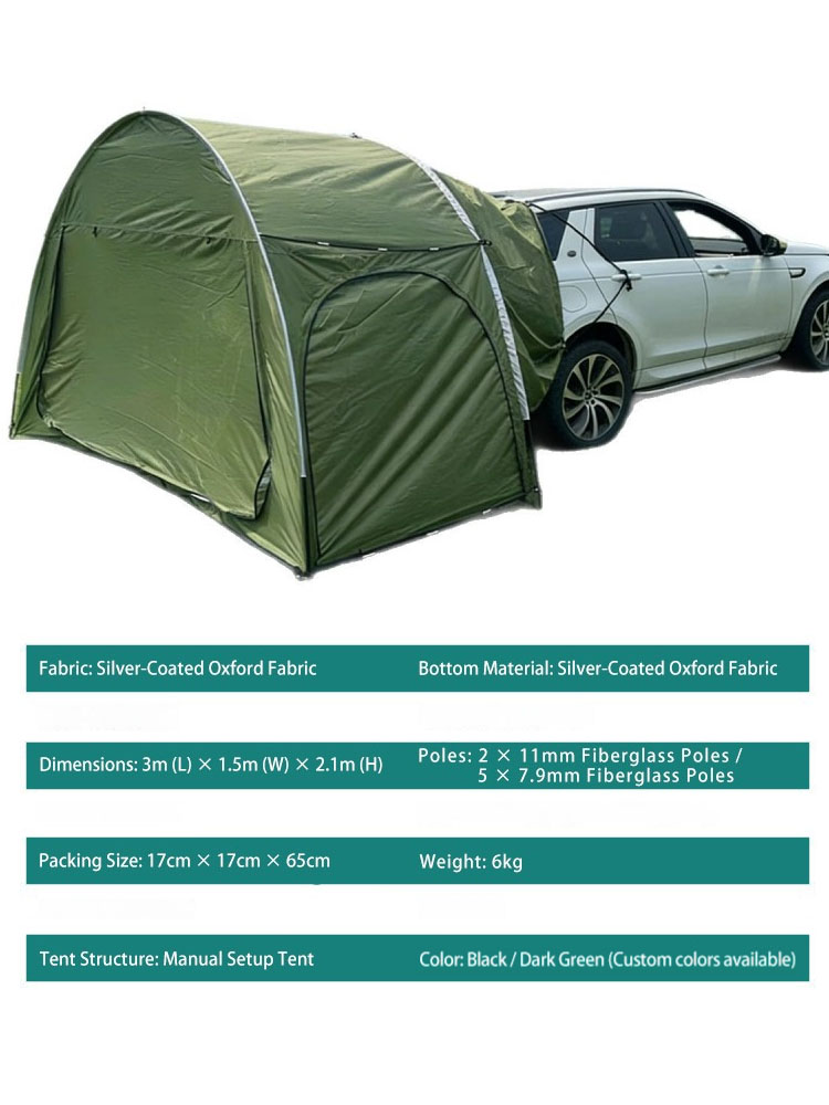 Outdoor Camping Car Tent - Tenda Traseira para Carro para Camping