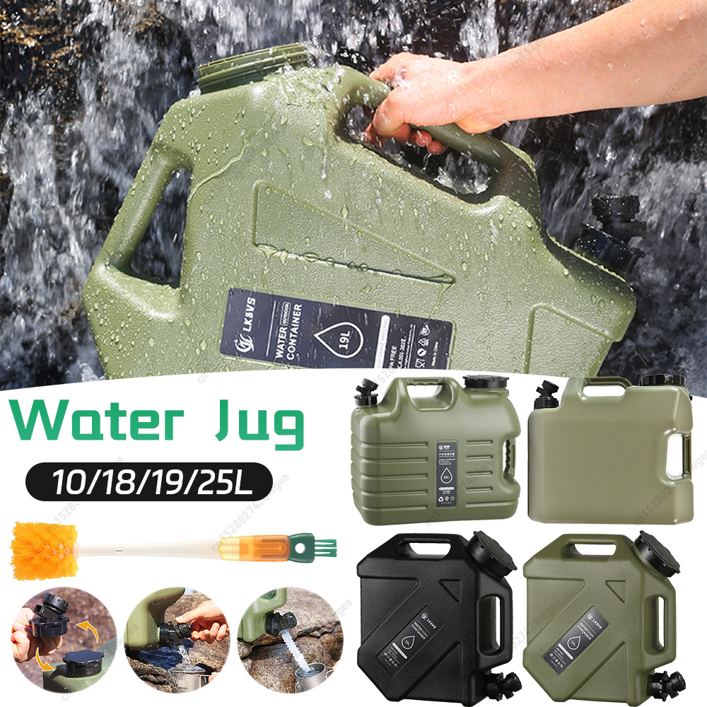 Outdoor Camping Water Jug - Jarro de água para acampamento, 10/18/19/25l,