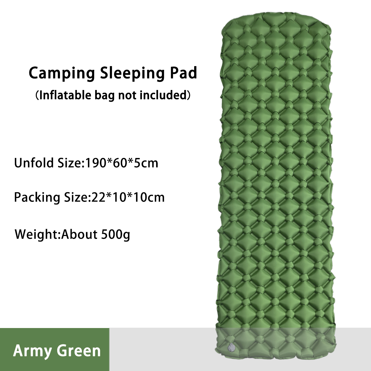 Outdoor Camping Mattress - Colchão Inflável para Camping em Tenda,