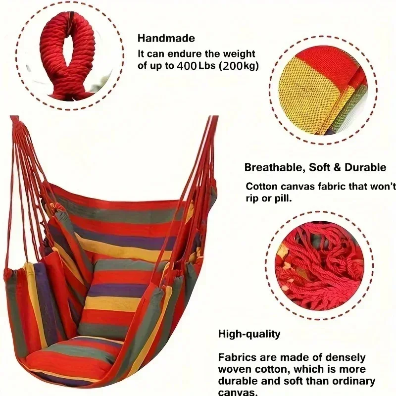 Cadeira de Rede Colorida e Lis - Camping Outdoor Or Indoor avaliação e preço