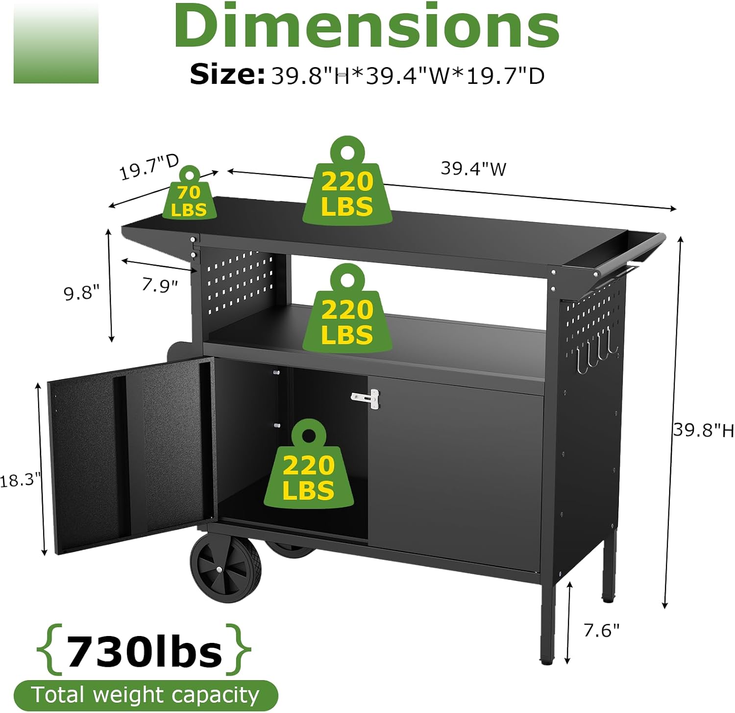 Carrinho de Churrasco para Ext - Outdoor Camping Table Foldable avaliação e preço