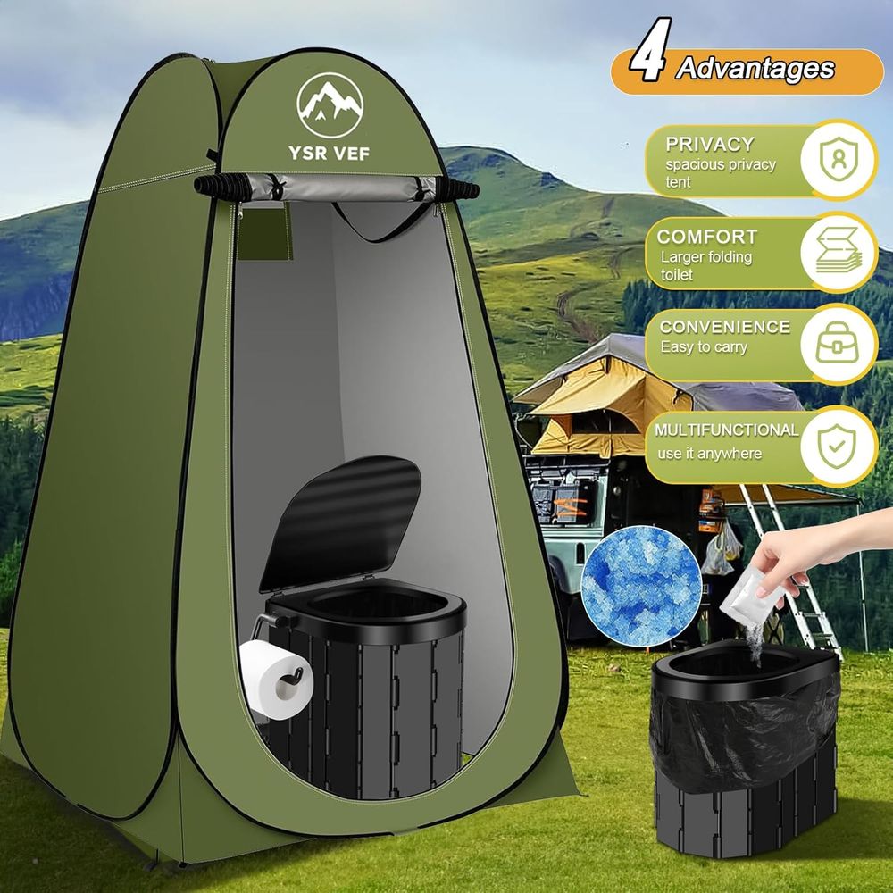 Kit de Sanitário Portátil, San - Outdoor Camping Toilet avaliação e preço