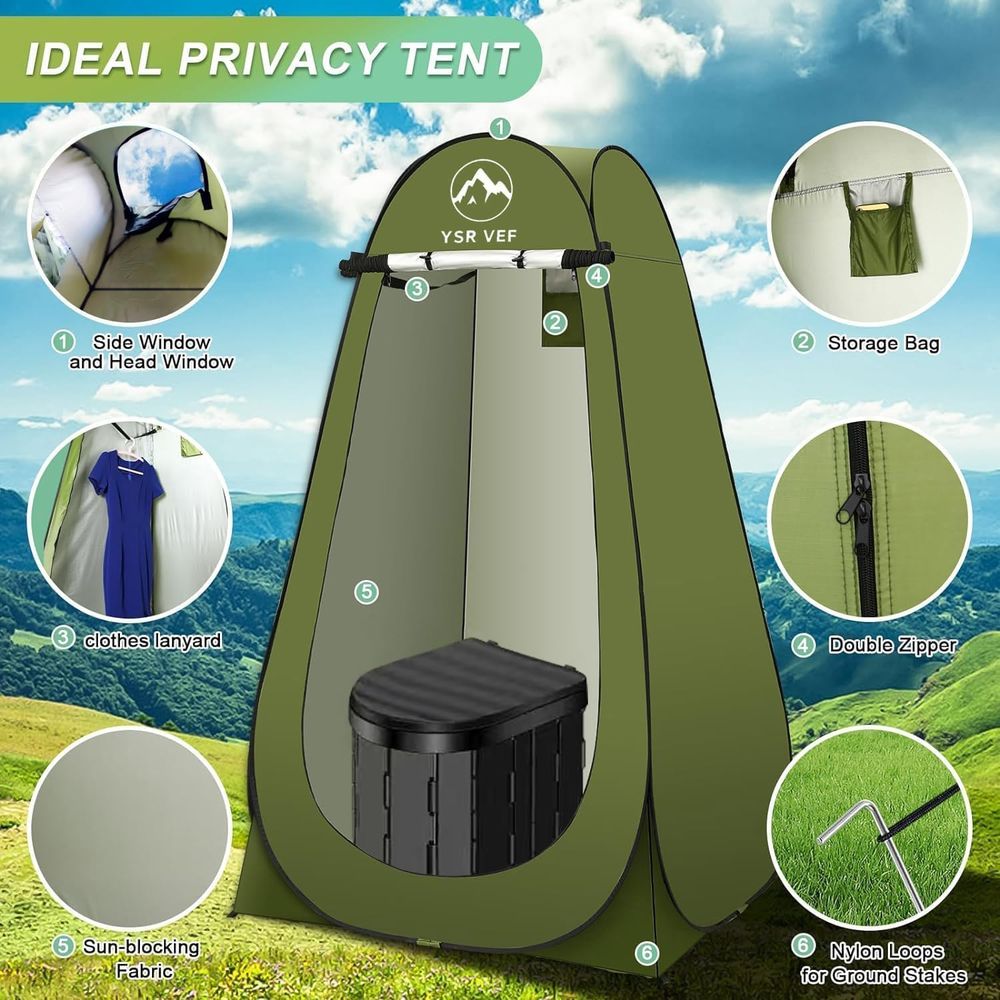 Kit de Sanitário Portátil, San - Outdoor Camping Toilet avaliação e preço