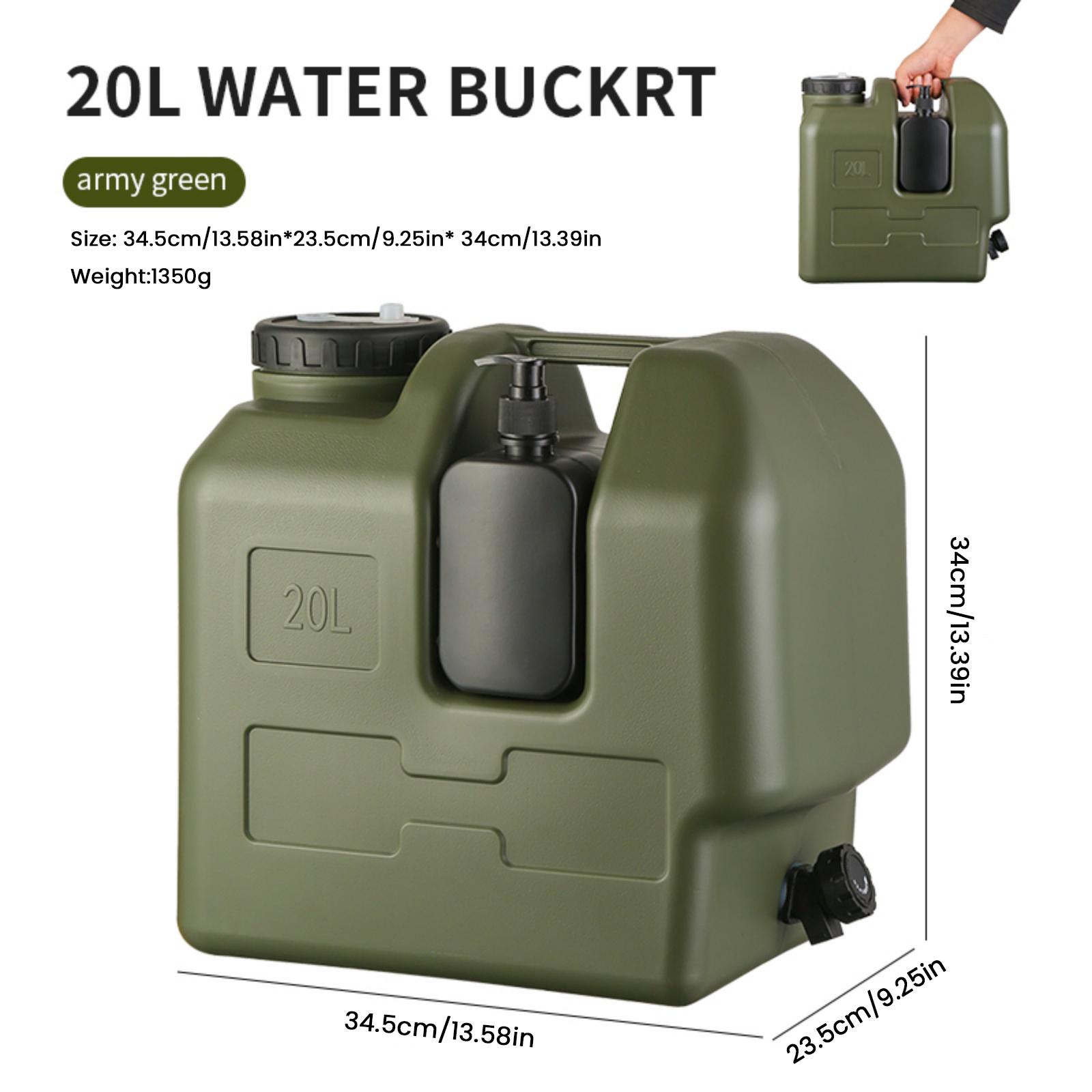 Jarra de água portátil para ca - Outdoor Camping Water Jug avaliação e preço