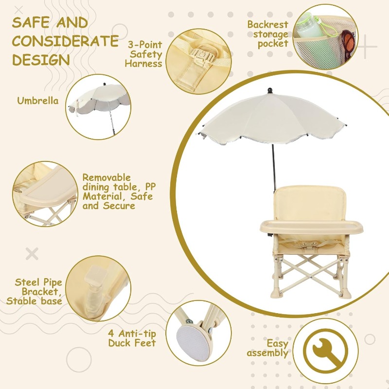 Cadeira de Praia para Bebê com - Outdoor Camping Loveseat avaliação e preço