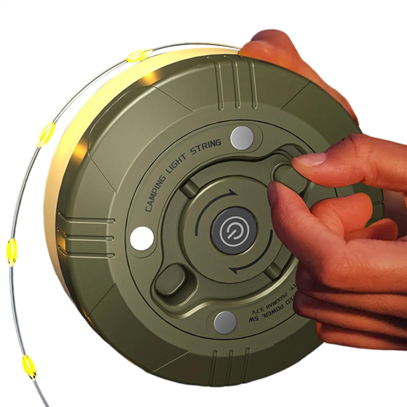 Luzes de corda retráteis para  - Outdoor Camping Lights String avaliação e preço