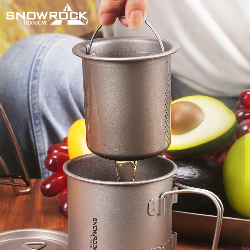 Caneca de Titânio SNOWROCK com - Outdoor Camping Set avaliação e preço