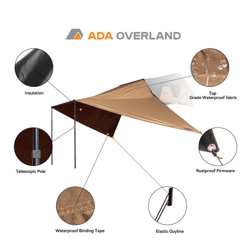 Toldo Impermeável de Oxford pa - Outdoor Camping Car Tent avaliação e preço