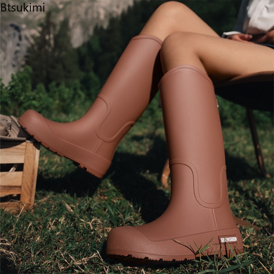 Novas Botas de Chuva Femininas - Outdoor Camping Youtube avaliação e preço