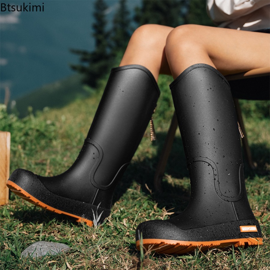 Novas Botas de Chuva Femininas - Outdoor Camping Youtube avaliação e preço