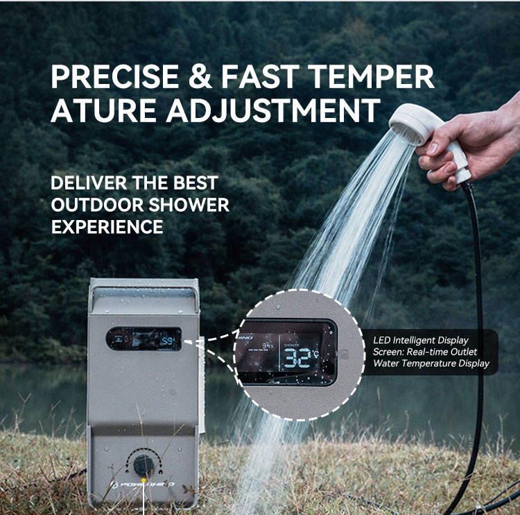 Aquecedor de água externo Powe - Outdoor Camping Hot Water Shower avaliação e preço