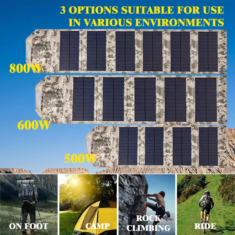Carregador Solar Dobrável de 5 - Zd Outdoor Camping avaliação e preço