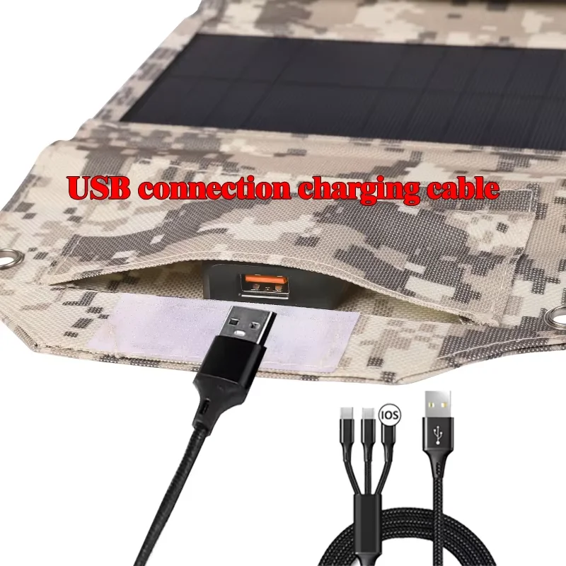 Carregador Solar Dobrável de 5 - Zd Outdoor Camping avaliação e preço