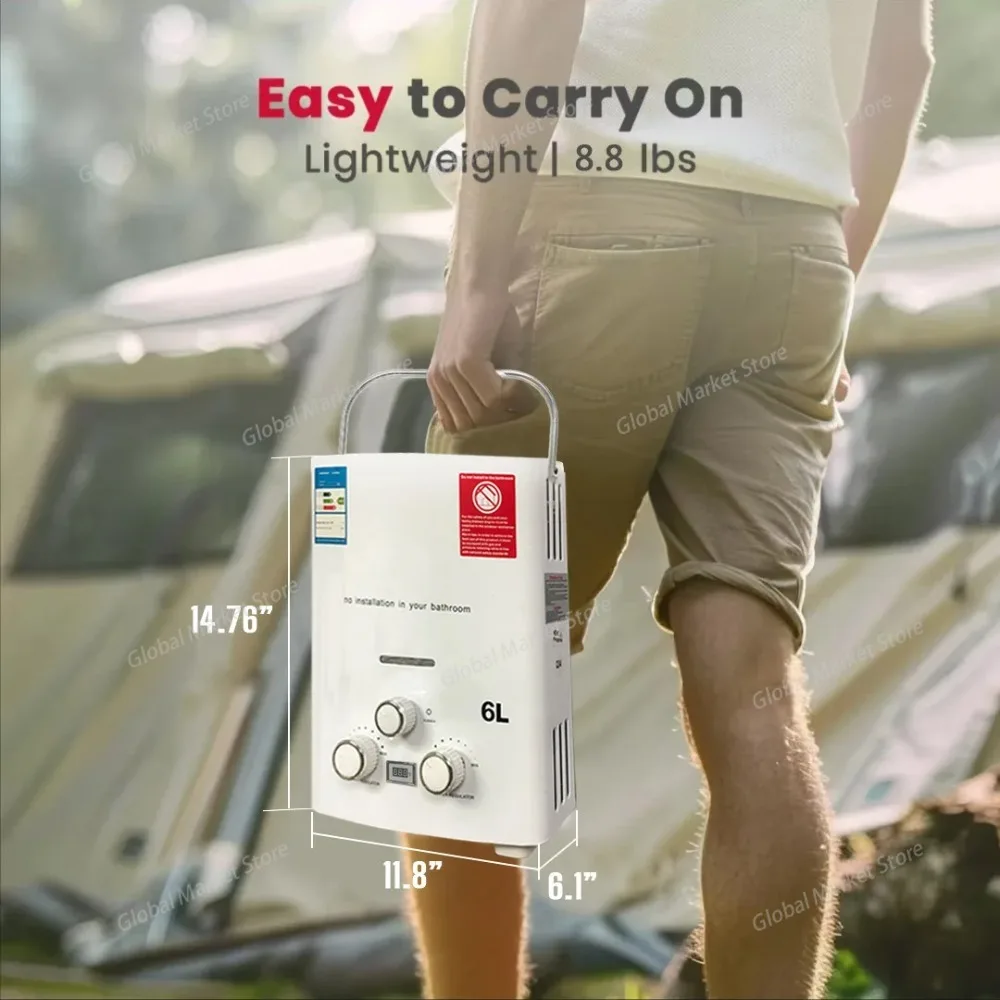 Aquecedor de Água a Gás Propan - Outdoor Camping Hot Water Shower avaliação e preço