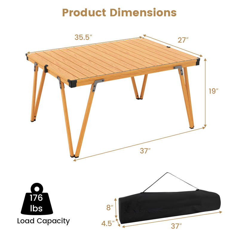 Mesa de Piquenique Dobrável In - Outdoor Camping Table Foldable avaliação e preço