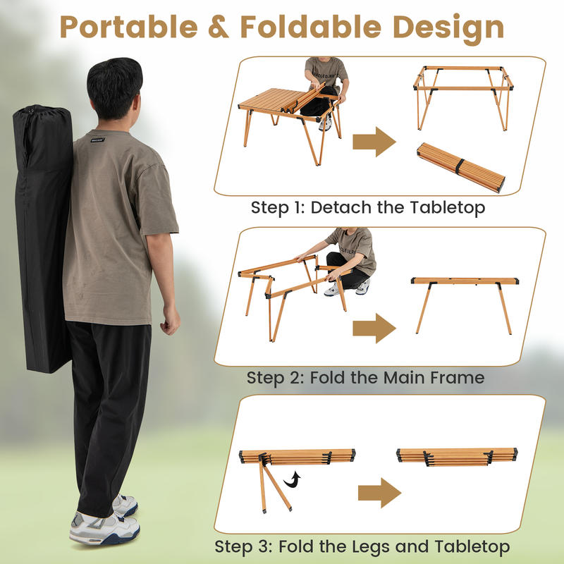 Mesa de Piquenique Dobrável In - Outdoor Camping Table Foldable avaliação e preço