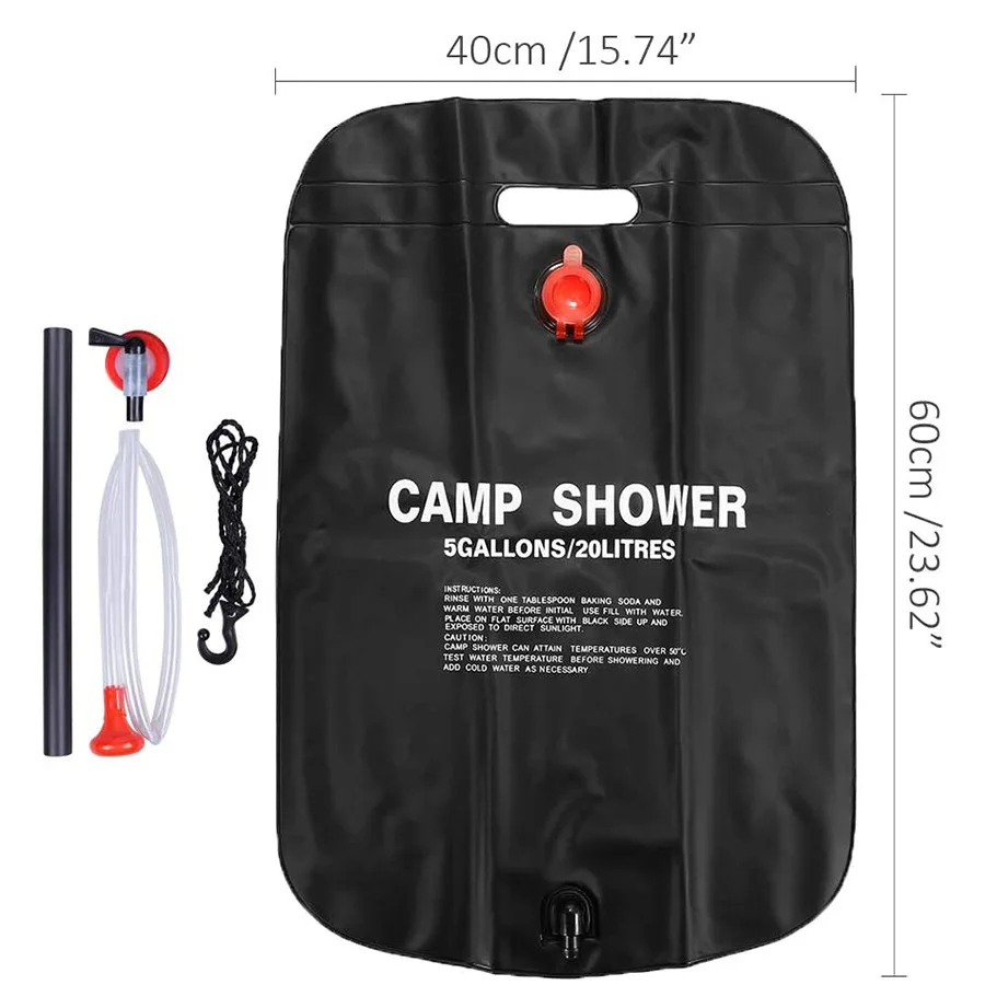 Saco de Chuveiro Solar Dobráve - Outdoor Camping Hot Water Shower avaliação e preço